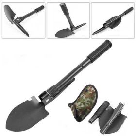 Multi-Function Military Portable Folding Camping Shovel; Garden Outdoor Tool