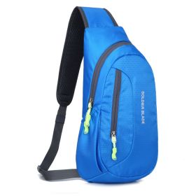 Outdoor Cycling Shoulder Men's Messenger Bag (Option: Blue-7 Inches)