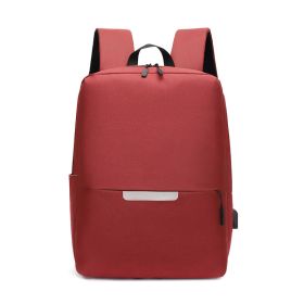 Backpack Men's Casual Computer Bag (Option: Red-29x13x41cm)