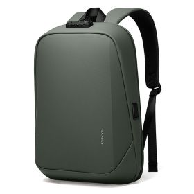 BANGE Backpack New Backpack Men's Business (Color: Green)