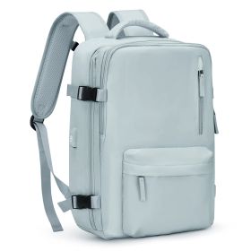 Fashion Large Capacity Travel Backpack Student School Bags (Option: Light Blue-M)