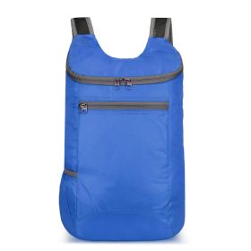 Outdoor Folding Waterproof Travel Bag Large Capacity Backpack (Option: 622 Royal Blue)