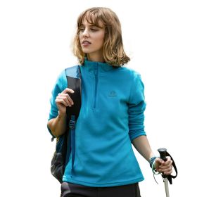 Jacket Liner Pullover Fleece Outdoor Women's Clothing (Option: Female blue-XL)