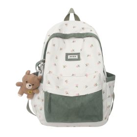 Student Mori Style Large Capacity Backpack (Color: Green)