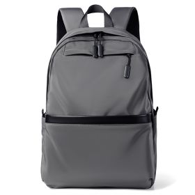 Men's Business Leisure Large Capacity Simple Travel Travel Backpack (Option: Gray)