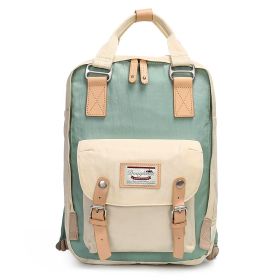 Doughnut Backpack Female College Style (Option: Creamy Green-Bear)