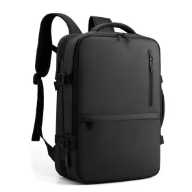 Large Capacity Cross-border Multi-function Expansion Waterproof Charging Portable Backpack (Option: Black-19 Inches)