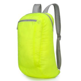 Outdoor Folding Waterproof Travel Bag Large Capacity Backpack (Option: 623 Fluorescent Green)