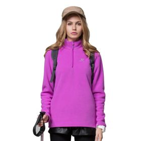 Autumn And Winter Warm Jacket Women's New Style Outdoor Women's Fleece Jacket (Option: Purple-S)