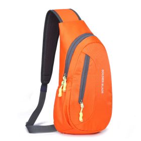 Outdoor Cycling Shoulder Men's Messenger Bag (Option: Orange-7 Inches)