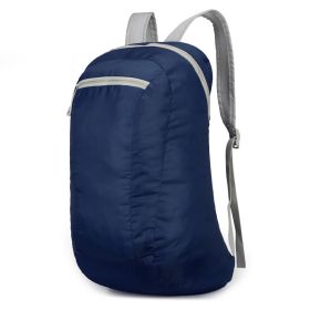 Outdoor Folding Waterproof Travel Bag Large Capacity Backpack (Option: 623 Dark Blue)