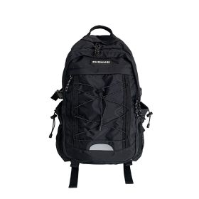 INS Port Style Vintage Harajuku Backpack (Color: Black)