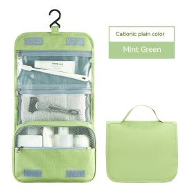 Waterproof Portable Travel Buggy Large Capacity Hanging Men's Toiletry  Storage Bag (Option: Mint Green Small-As Shown In The Picture)