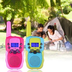 Toys for 3-12 Year Old Boys Girls; Walkie Talkies for Kids 22 Channels 2 Way Radio Toy with Backlit LCD Flashlight; 3 Miles Range for Outside; Camping (Color: Yellow)