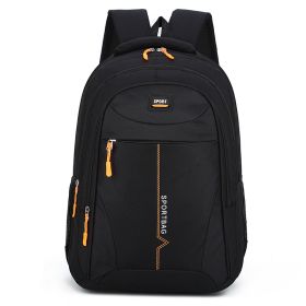 Casual Backpack Men's And Women's Letter Printing (Color: Black)