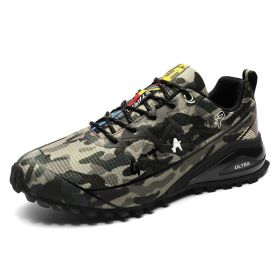 Men's Outdoor Off-road Running Shoes Air Cushion Mountaineering (Option: Camouflage-47)